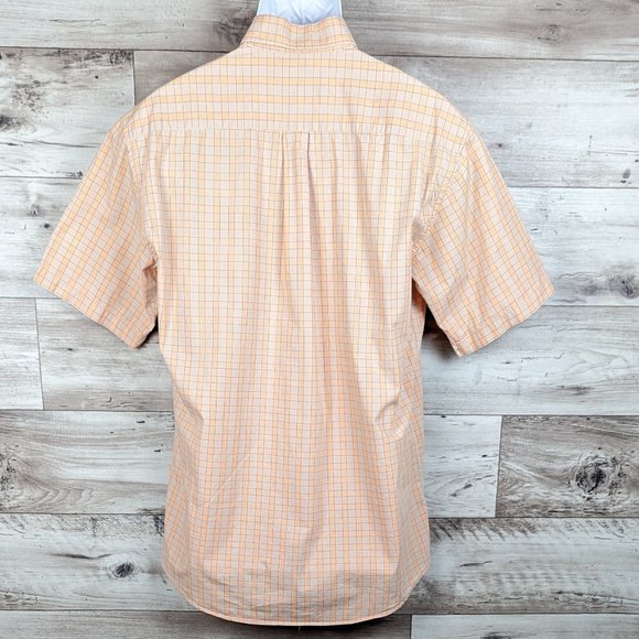 Ted Lapidus* Men's Short Sleeve Button Down Curved Hem Chest Pocket Shirt~ Large - Picture 2 of 10